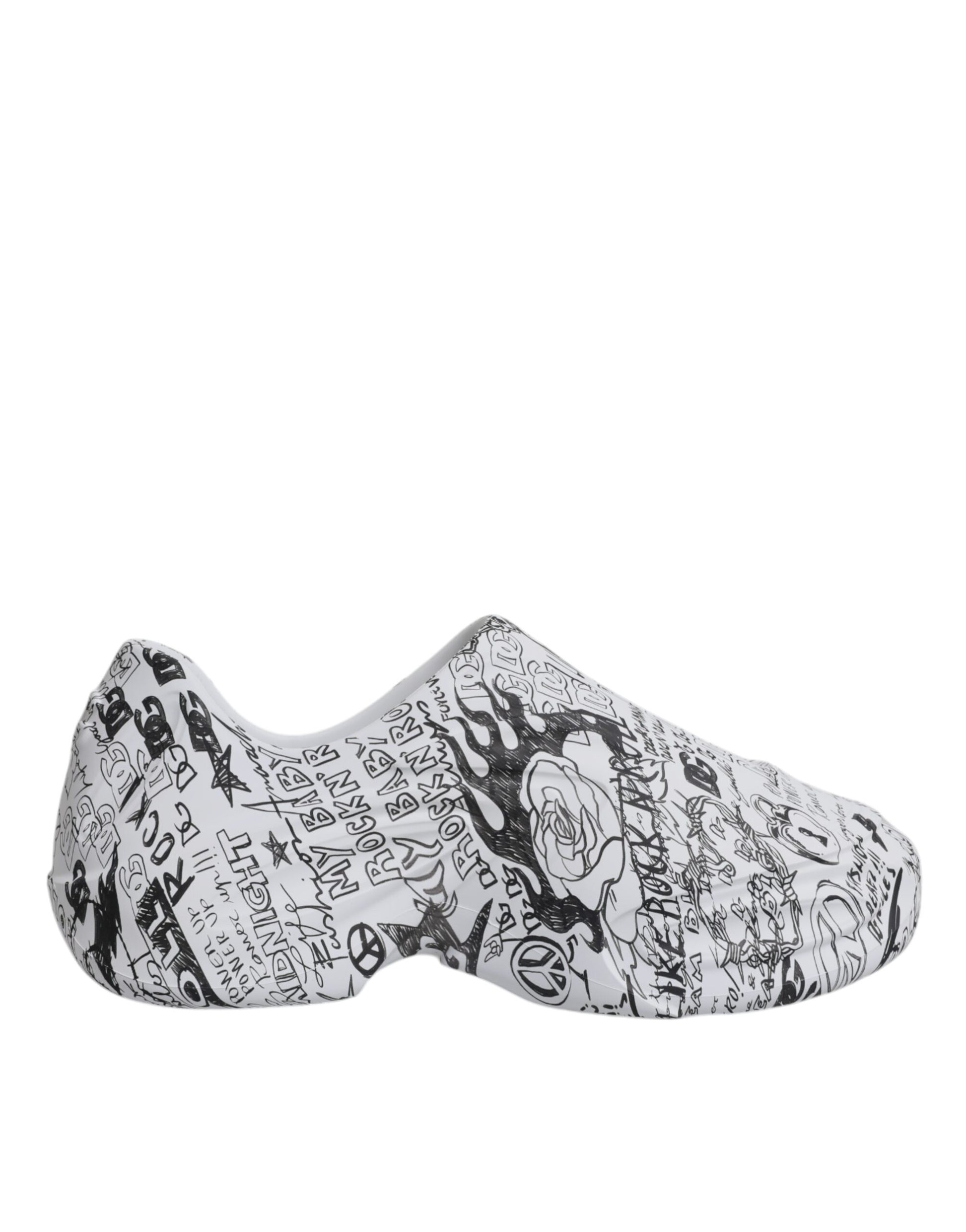 Dolce & Gabbana White Black Graffiti Daymaster Sneakers Shoes Dolce & Gabbana