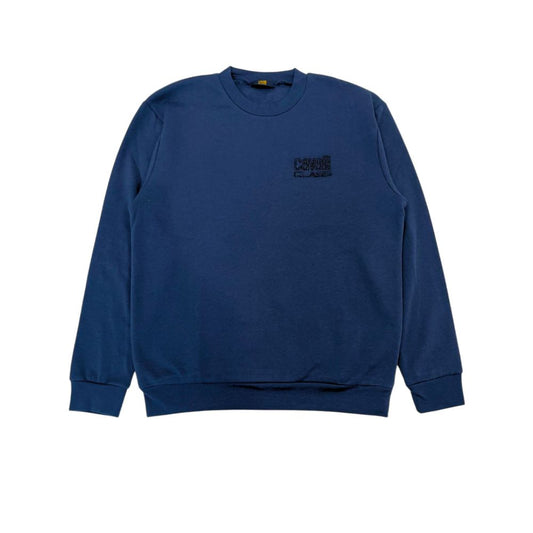 Cavalli Class Blue Polyester Men Sweater Cavalli Class