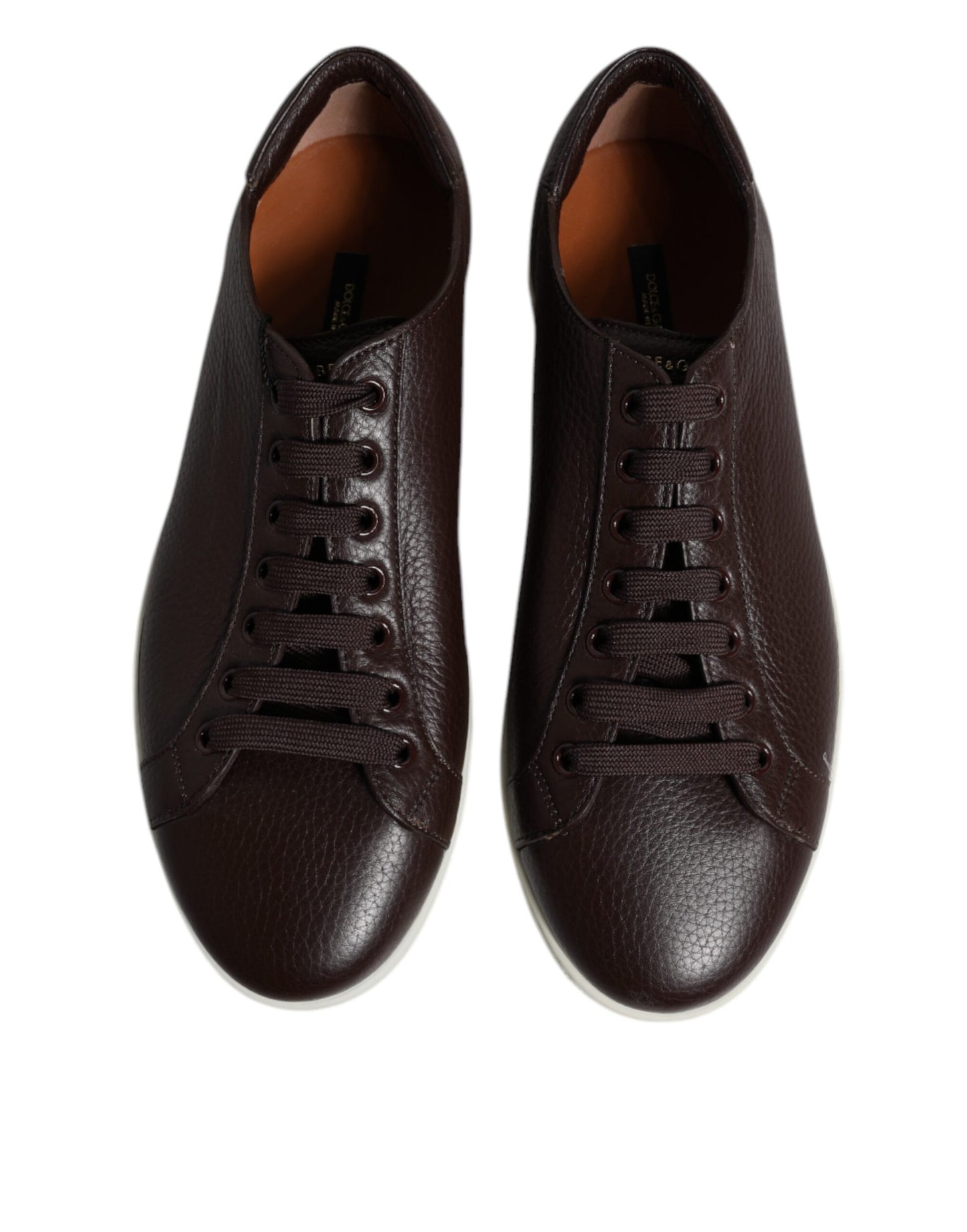 Dolce & Gabbana Brown Low Top Men Saint Tropez Sneakers Shoes Dolce & Gabbana