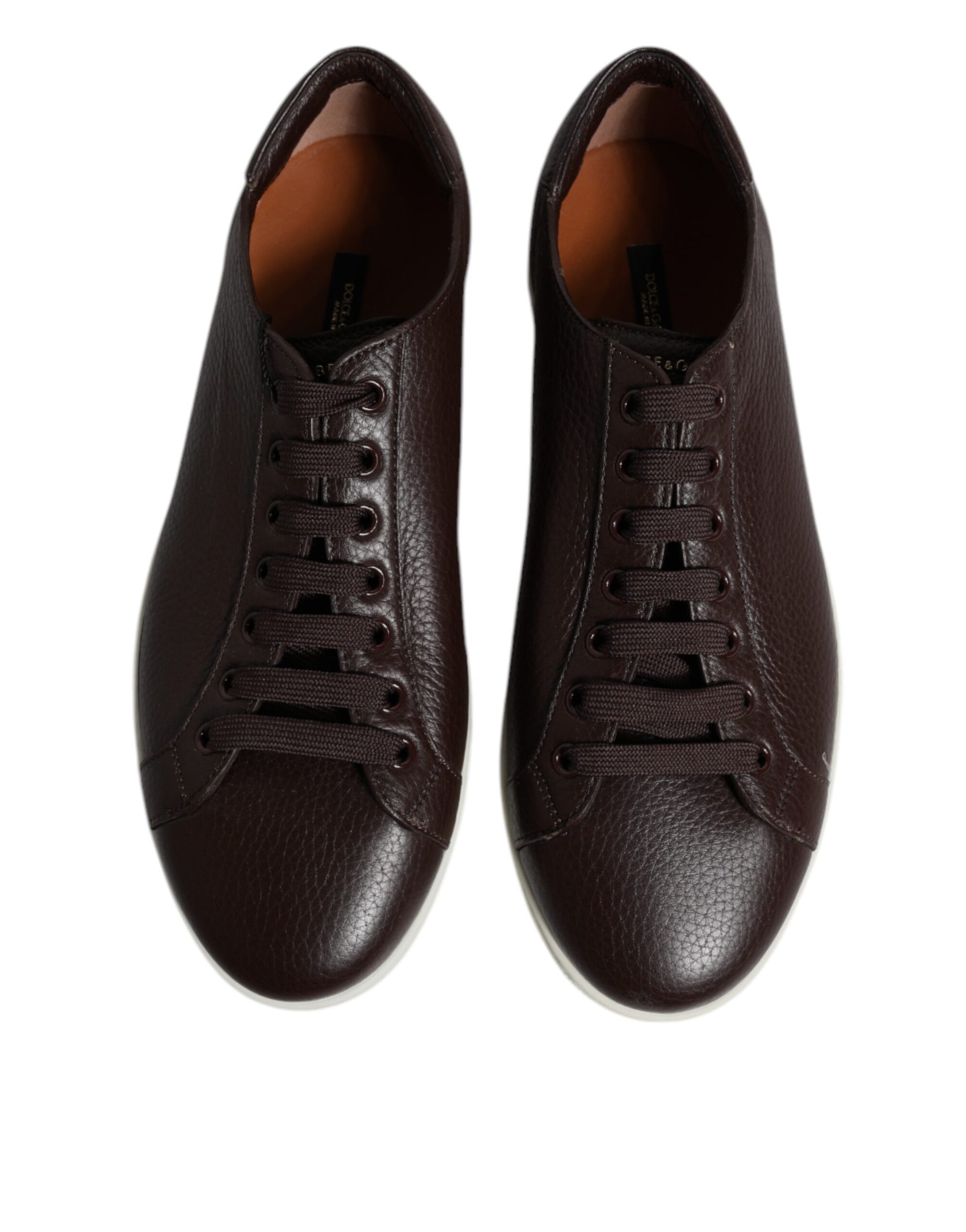 Dolce & Gabbana Brown Low Top Men Saint Tropez Sneakers Shoes Dolce & Gabbana