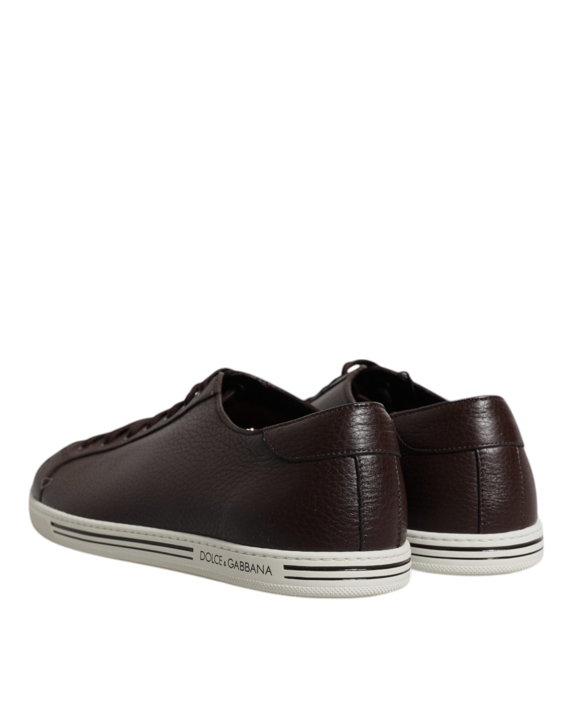Dolce & Gabbana Brown Low Top Men Saint Tropez Sneakers Shoes Dolce & Gabbana
