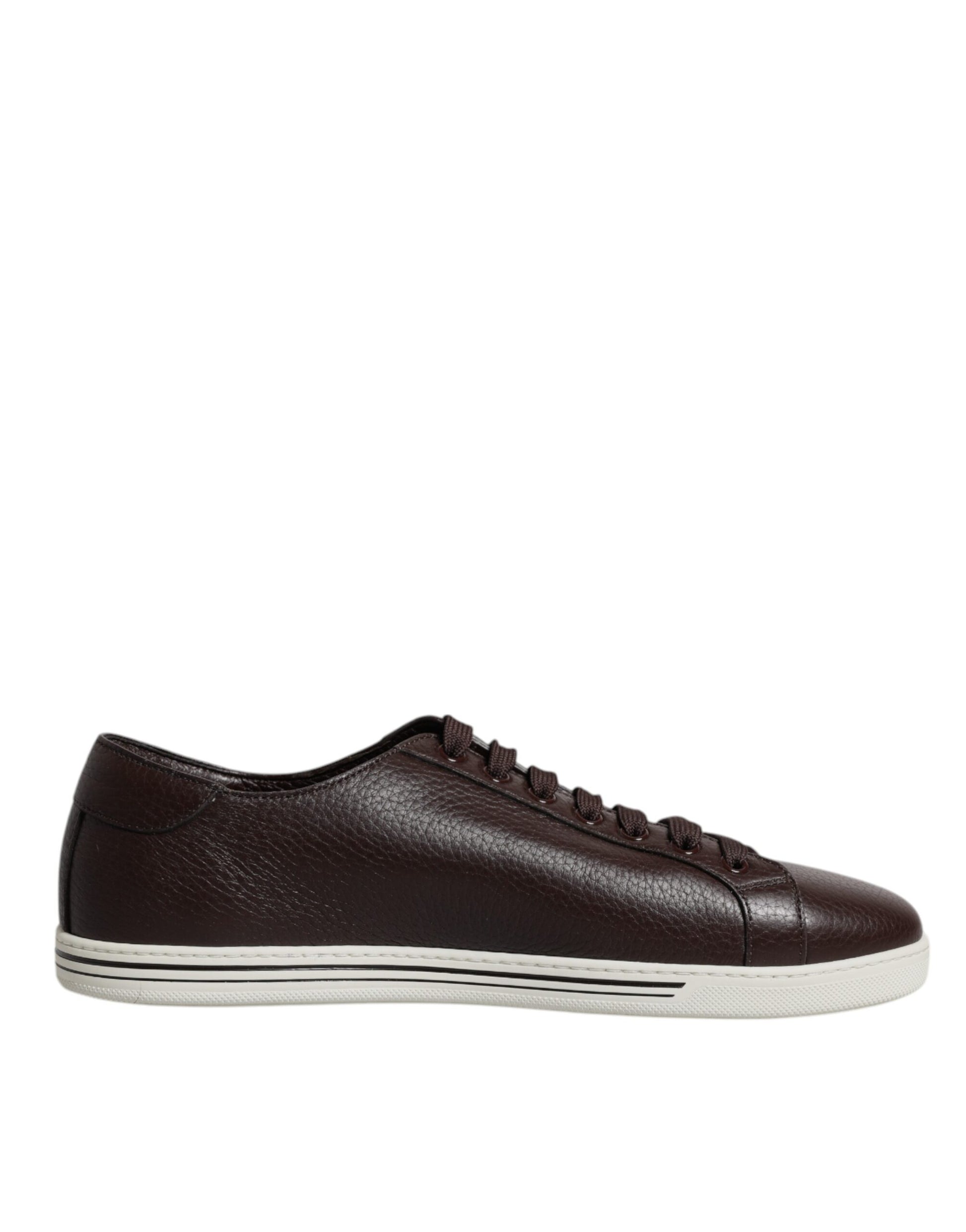 Dolce & Gabbana Brown Low Top Men Saint Tropez Sneakers Shoes Dolce & Gabbana