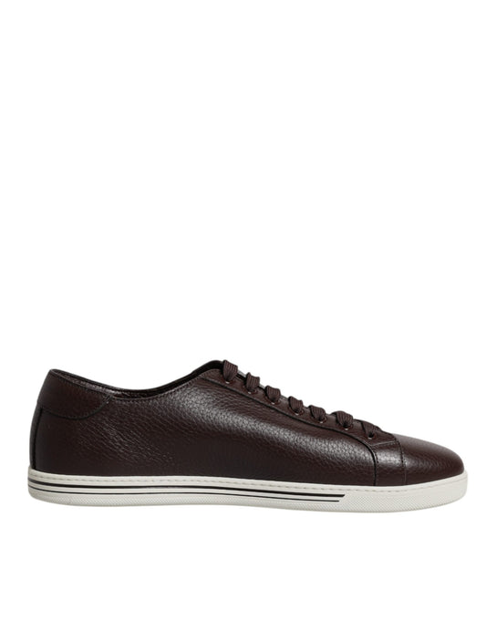 Dolce & Gabbana Brown Low Top Men Saint Tropez Sneakers Shoes Dolce & Gabbana