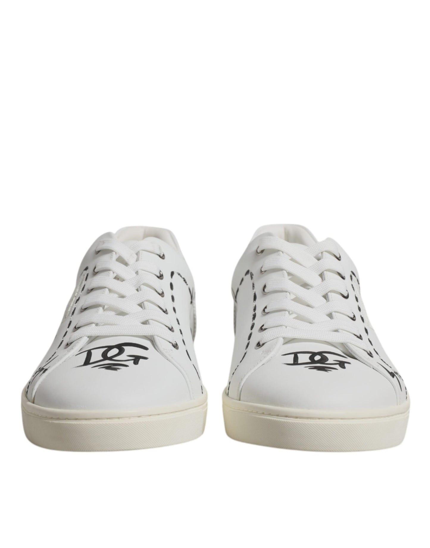 Dolce & Gabbana White Leather Milano Low Top Sneakers Shoes Dolce & Gabbana