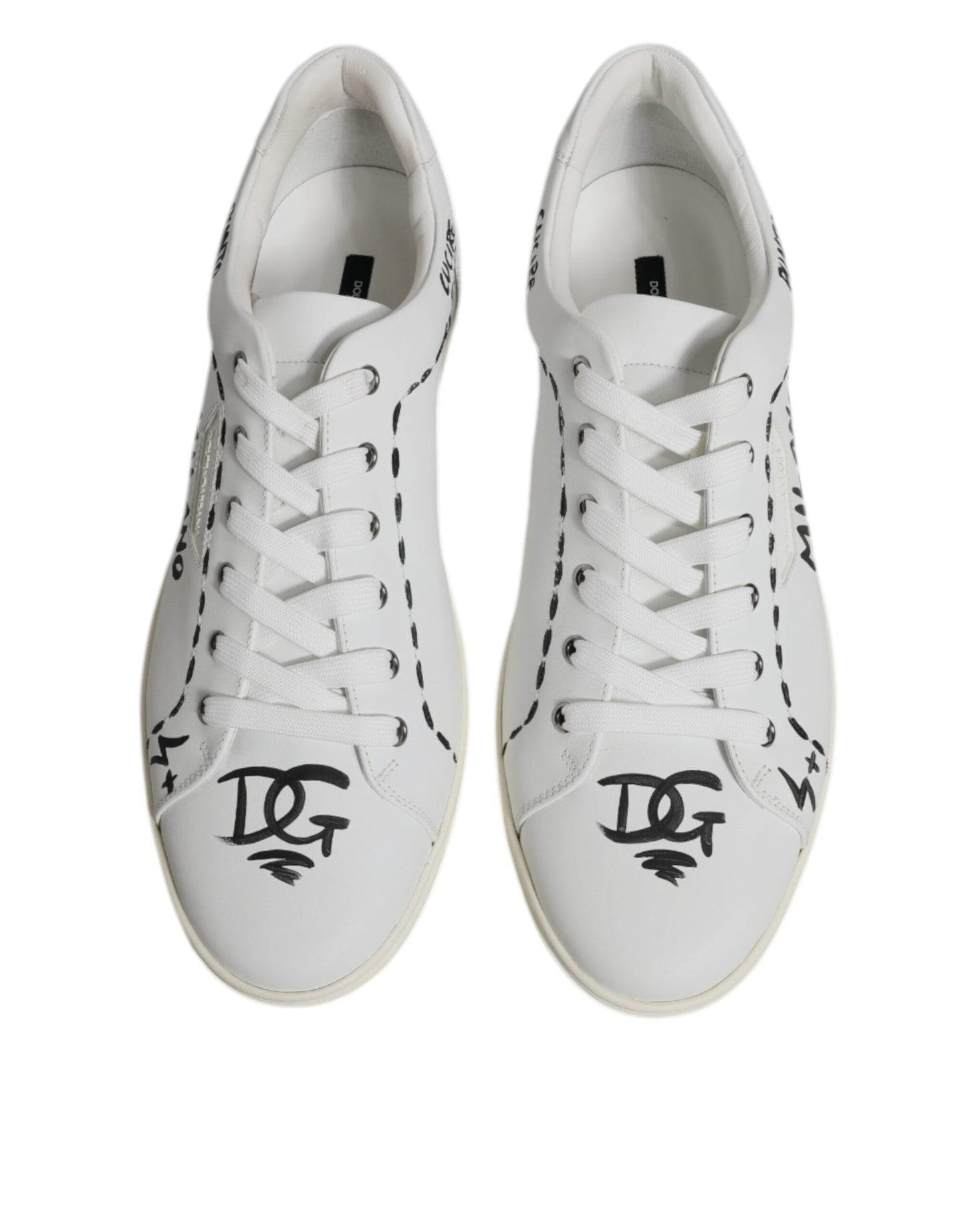 Dolce & Gabbana White Leather Milano Low Top Sneakers Shoes Dolce & Gabbana