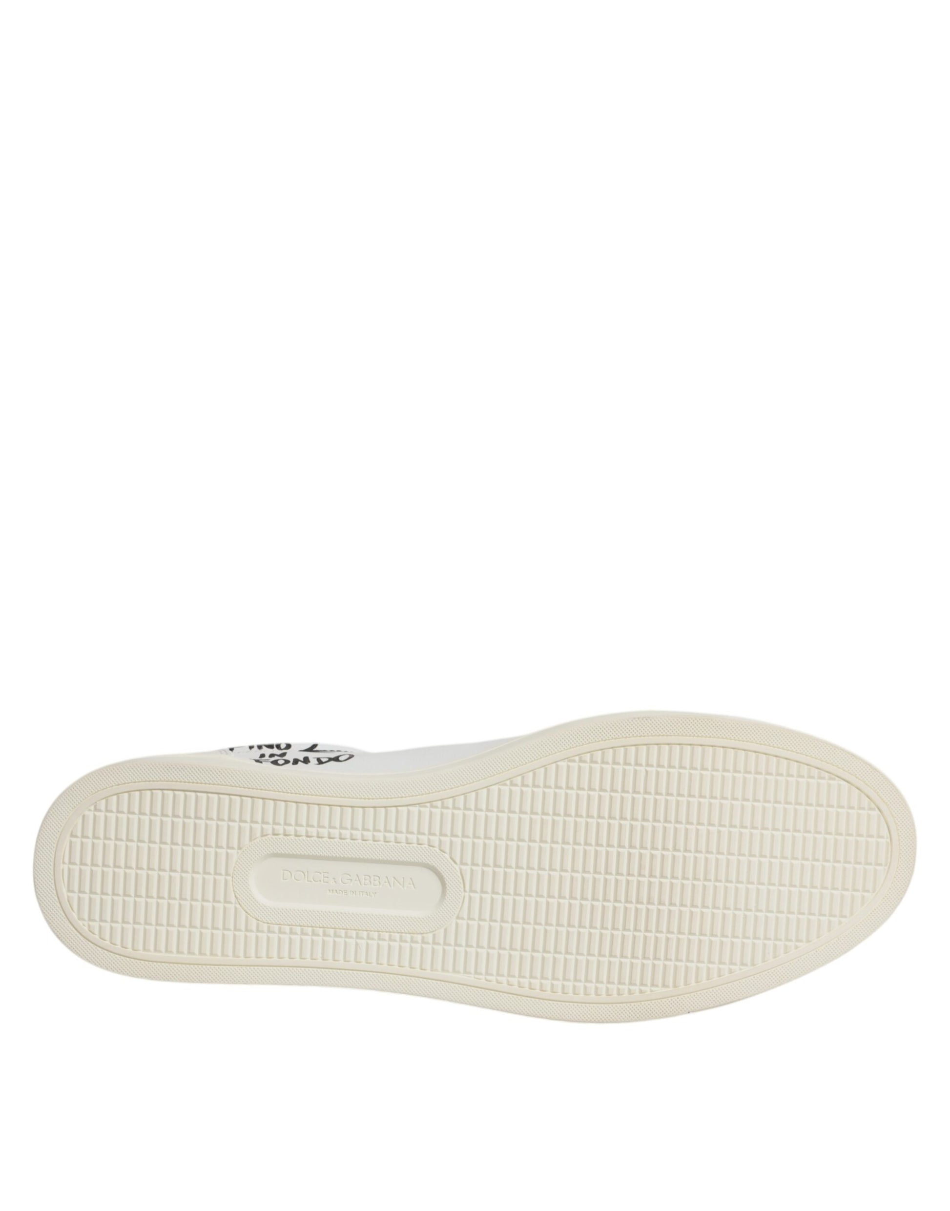 Dolce & Gabbana White Leather Milano Low Top Sneakers Shoes Dolce & Gabbana
