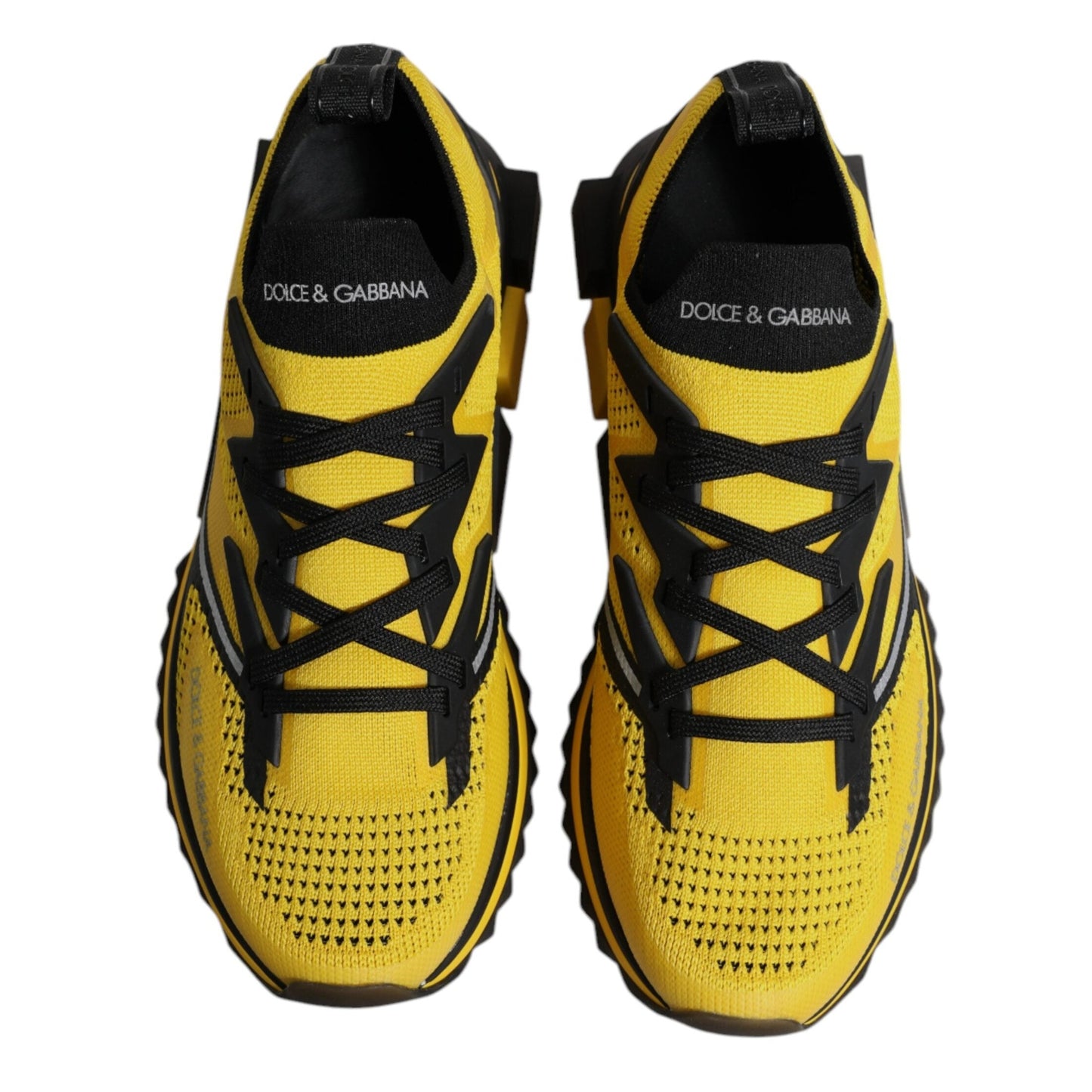 Dolce & Gabbana Yellow SORRENTO Sport Stretch Sneakers Shoes