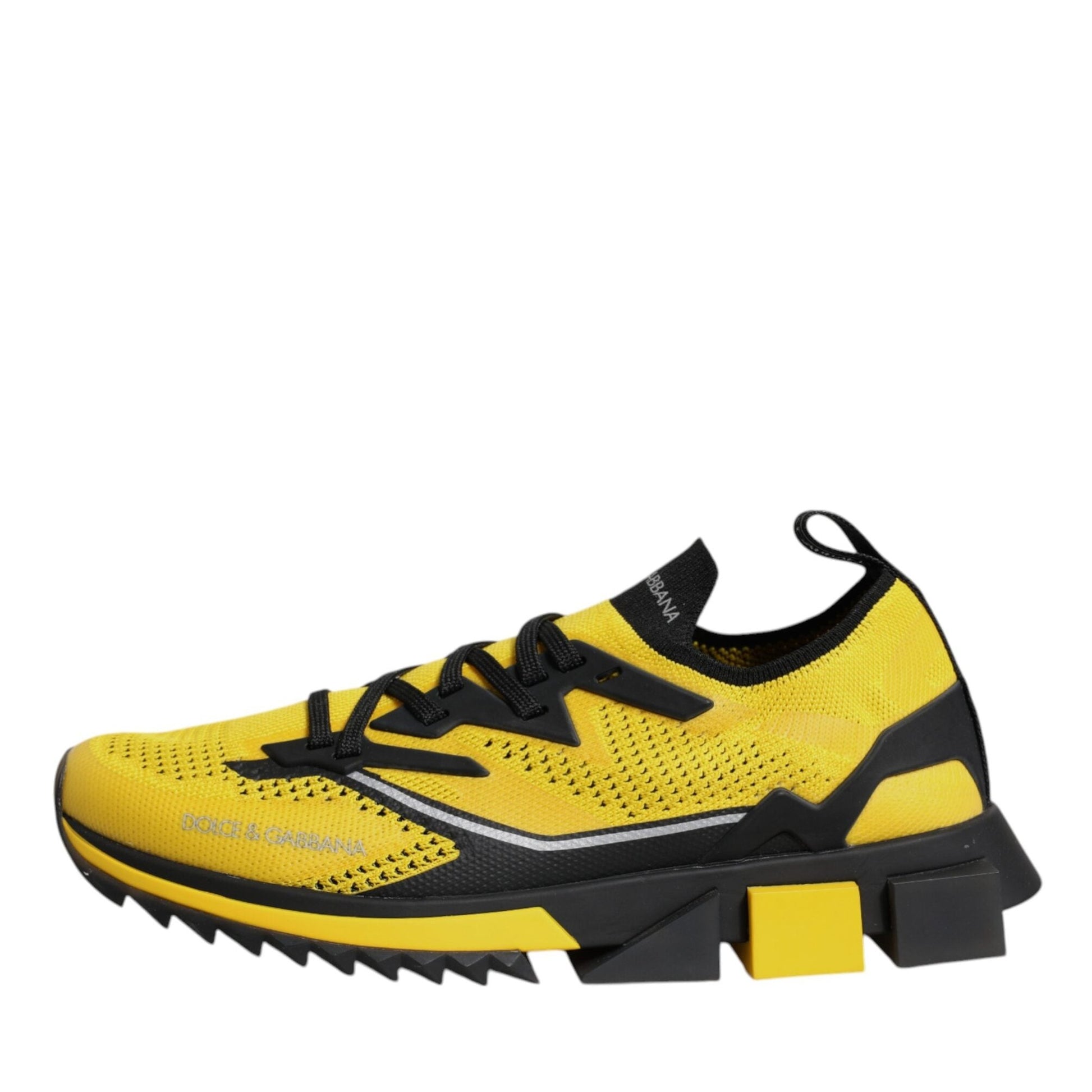 Dolce & Gabbana Yellow SORRENTO Sport Stretch Sneakers Shoes