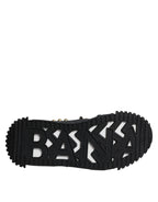 Dolce & Gabbana Black Leather Studded Slides Sandals Shoes - Eljoys Fashion 