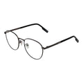 Ermenegildo Zegna gray titanium glasses frames with sleek design and modern style, suitable for stylish eyewear.