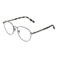 Ermenegildo Zegna gray titanium glasses frames with sleek, modern design and lightweight construction.