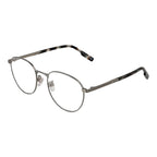 Ermenegildo Zegna gray titanium glasses frames with sleek, modern design and lightweight construction.