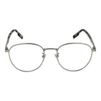 Ermenegildo Zegna gray titanium eyeglass frames with sleek design and lightweight metal construction.