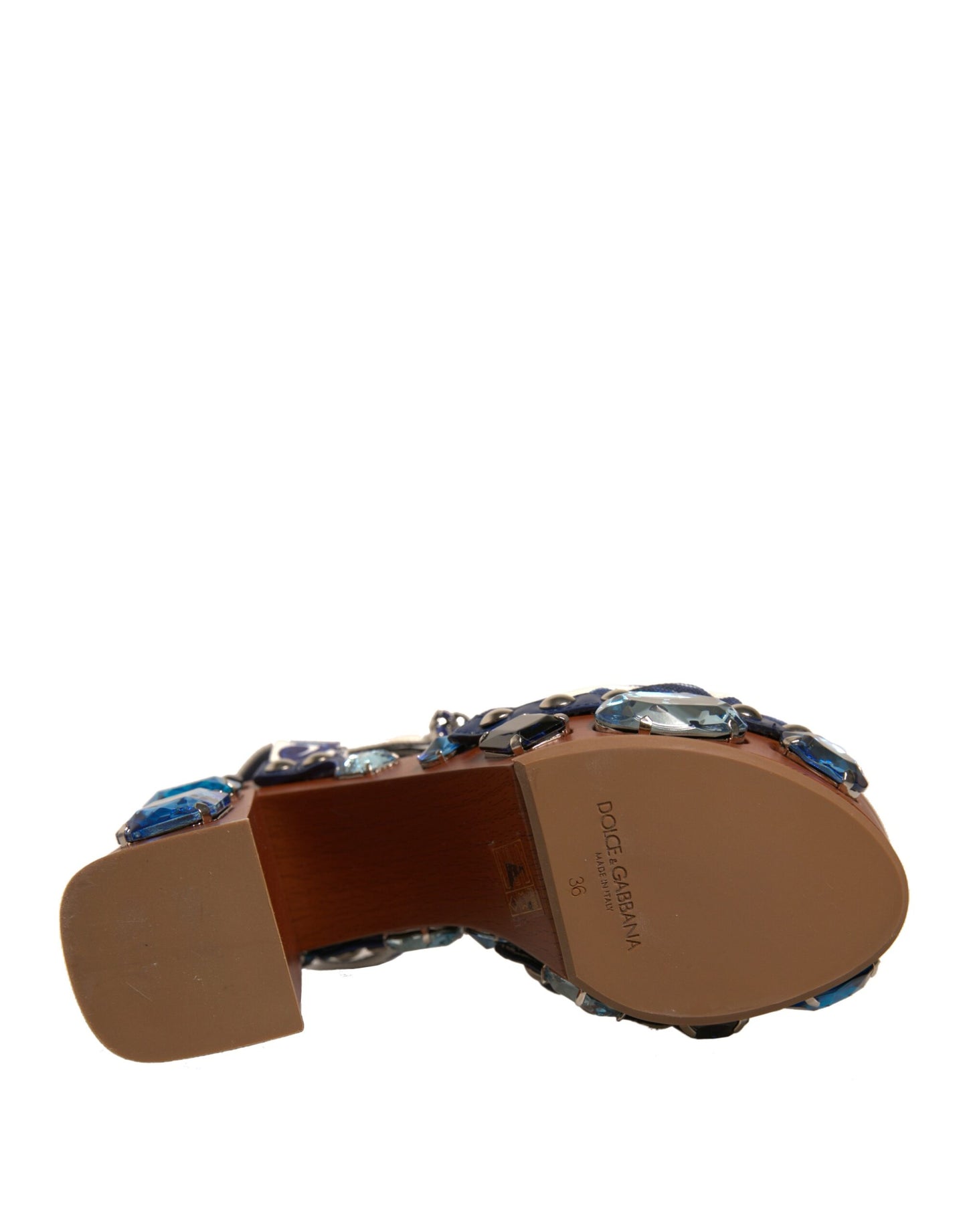 Dolce & Gabbana Multicolor Majolica Embellished Wedge Sandals Shoes Dolce & Gabbana