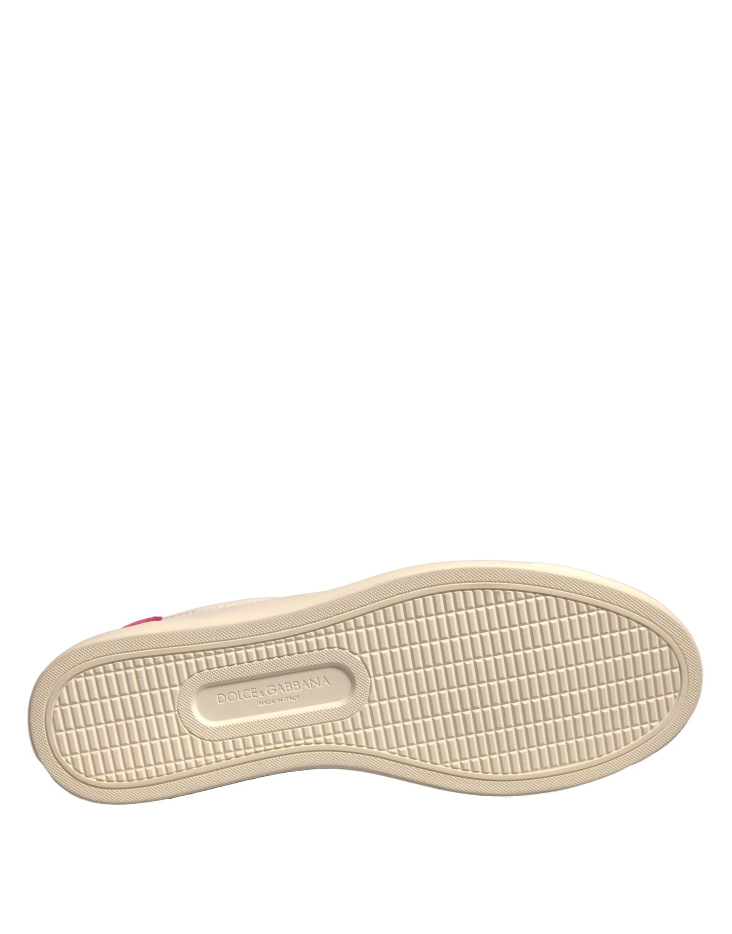 Dolce & Gabbana White Suede Leather Low Top Sneakers Shoes Dolce & Gabbana