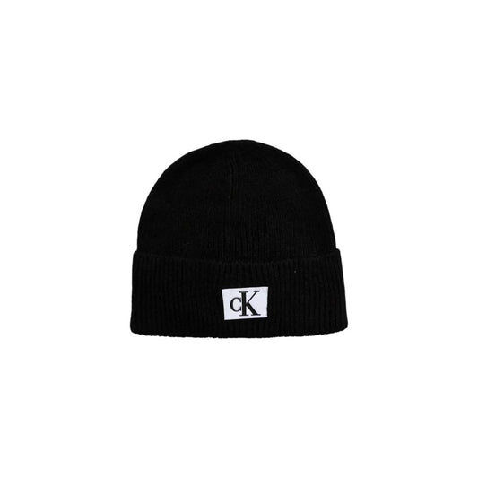 Calvin Klein Jeans Black Marabou Cap Baseball Hat