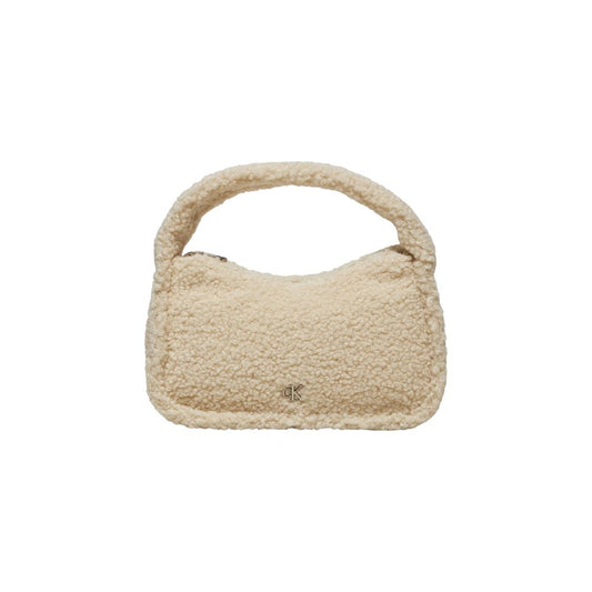 Calvin Klein Jeans Cream Recycled Polyester Handbag Calvin Klein Jeans