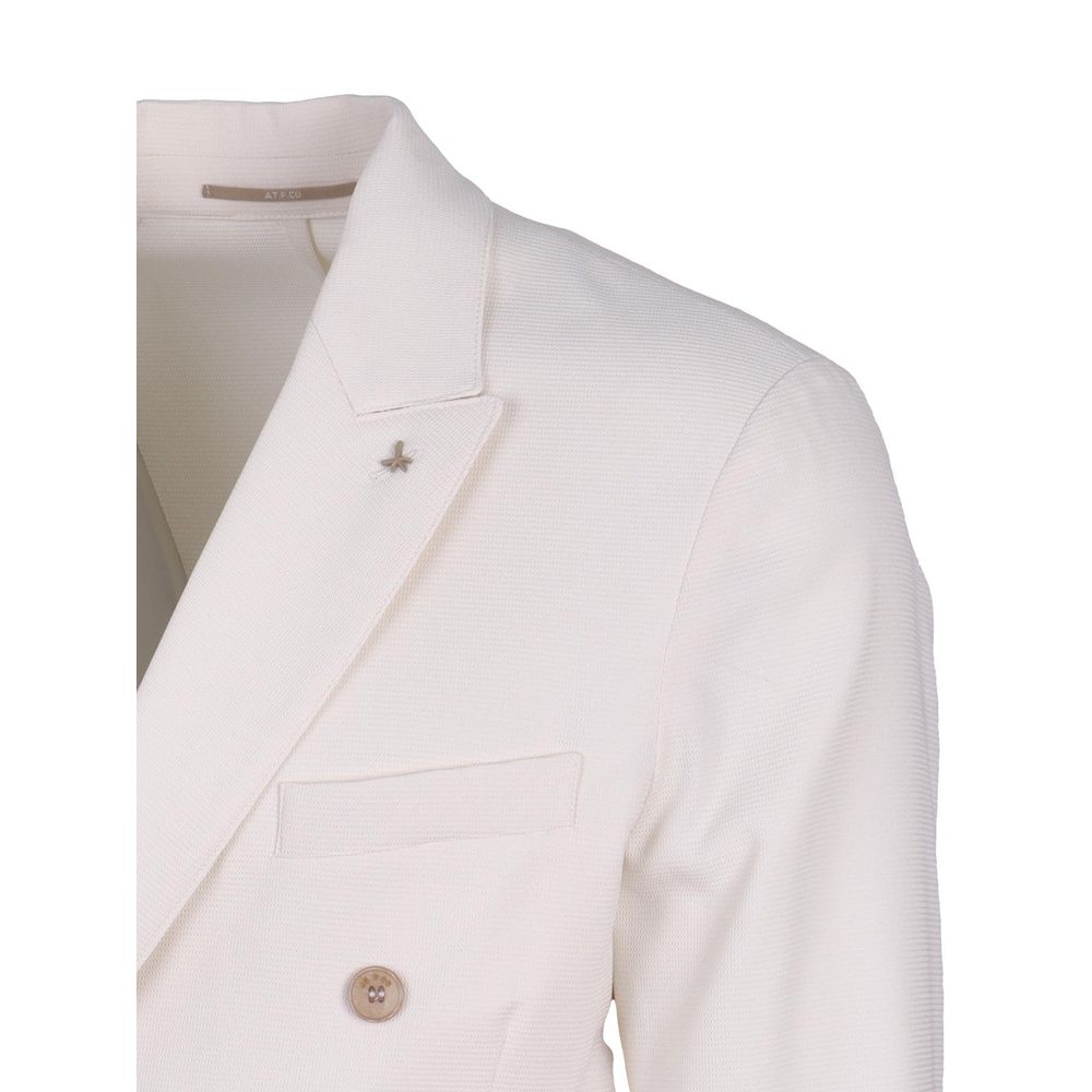 AT.P.CO White Polyester Blazer AT.P.CO