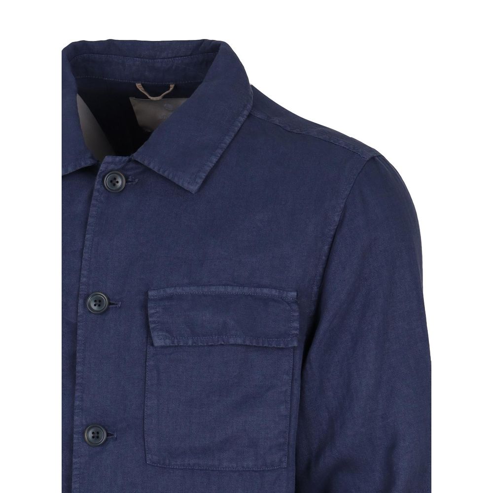 AT.P.CO Blue Linen Shirt AT.P.CO