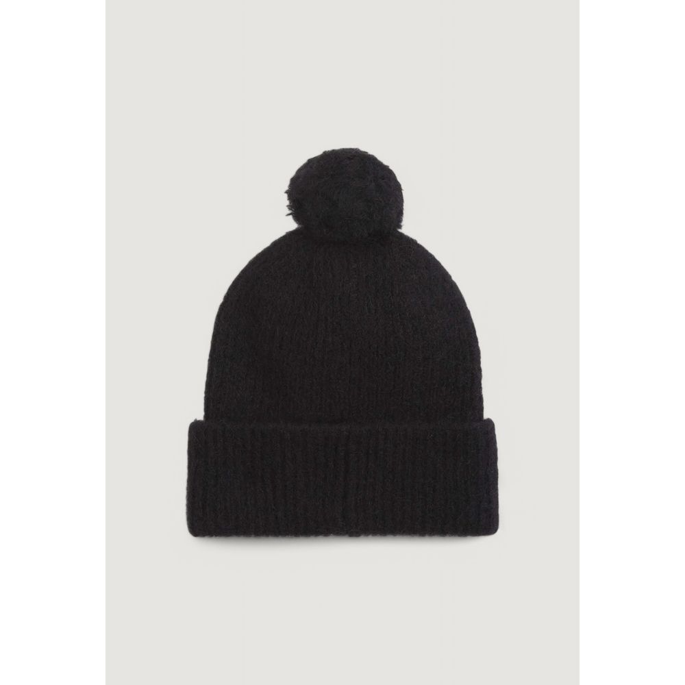 Calvin Klein Black Alpaca Leather Cap Baseball Hat