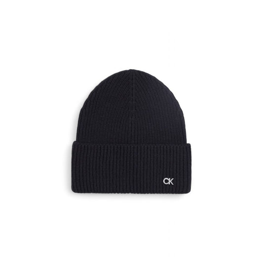 Calvin Klein Black Wool Cap Baseball Hat