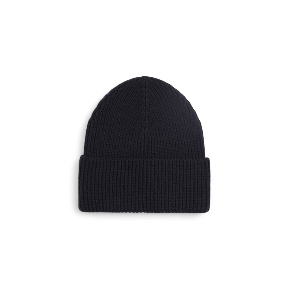Calvin Klein Black Wool Cap Baseball Hat