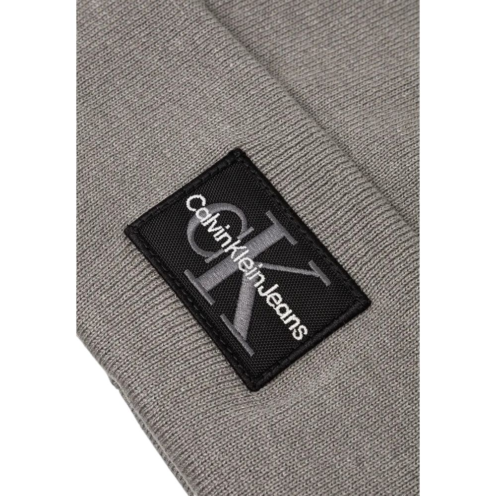 Calvin Klein Jeans Gray Cotton Cap Baseball Hat