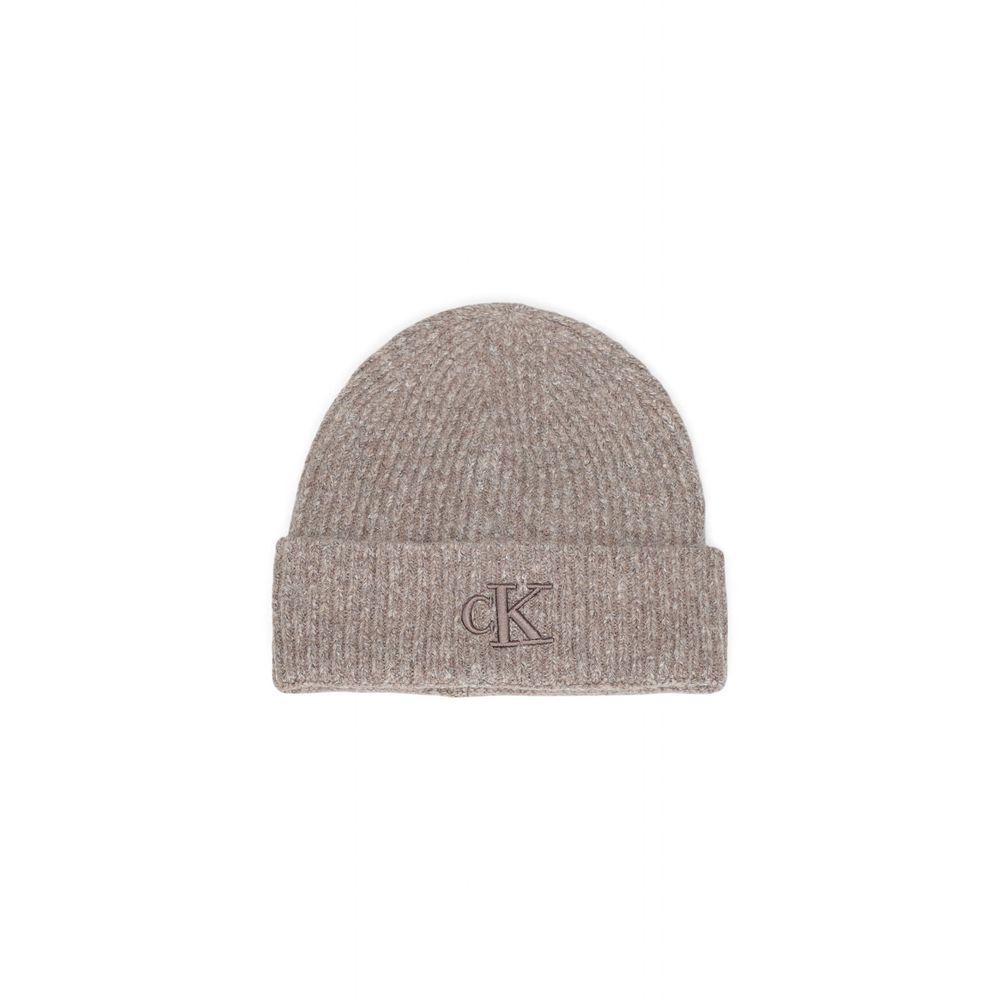 Calvin Klein Brown Marabou Cap Baseball Hat