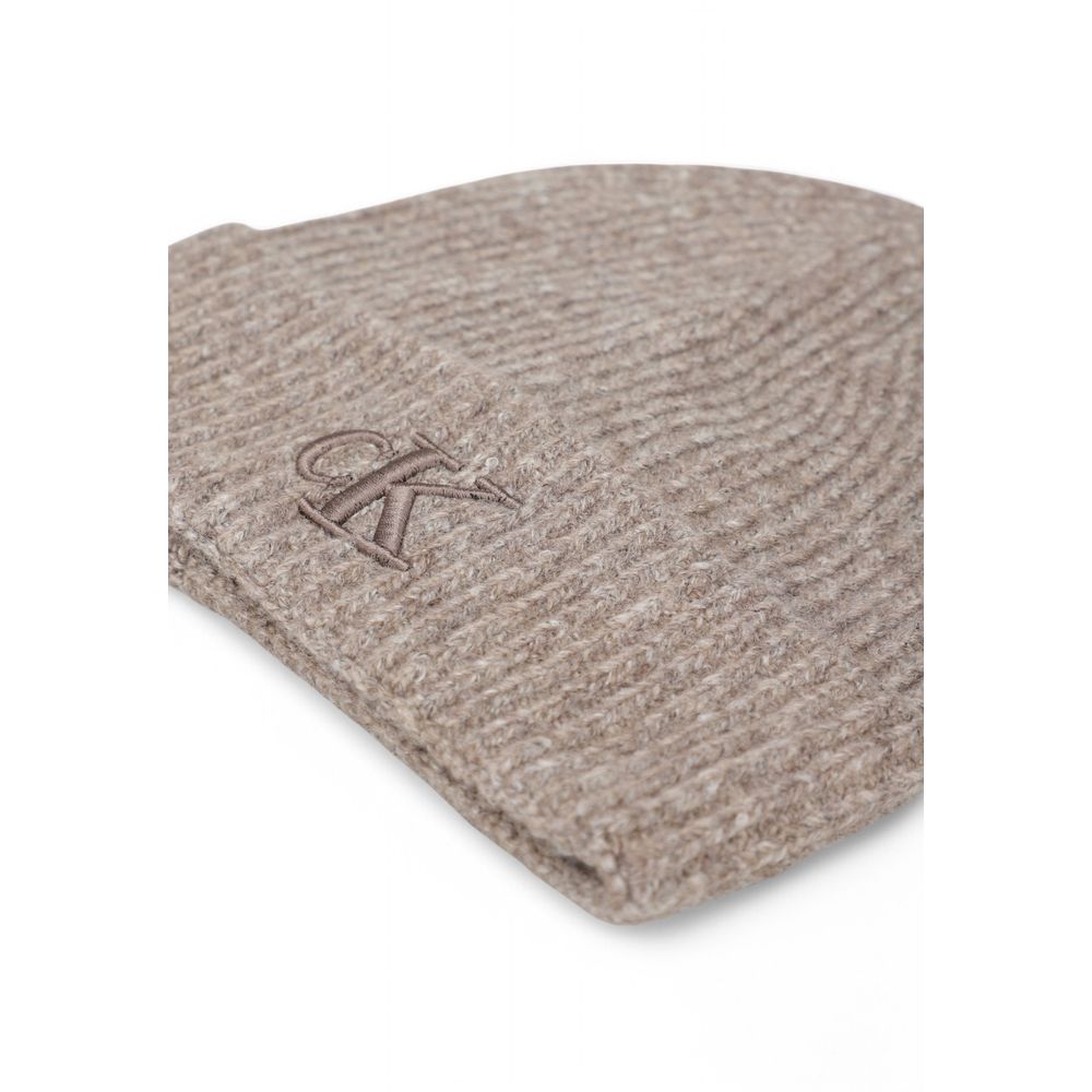 Calvin Klein Brown Marabou Cap Baseball Hat