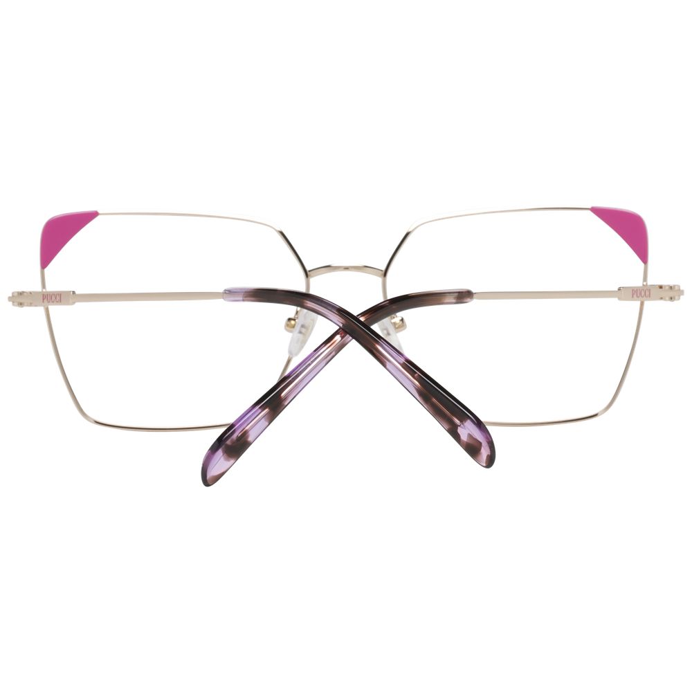 Emilio Pucci Rose Gold Metal & Plastic Glasses Frames Emilio Pucci