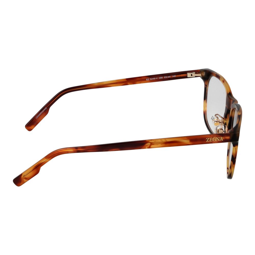 Ermenegildo Zegna Brown Men Glasses Frame