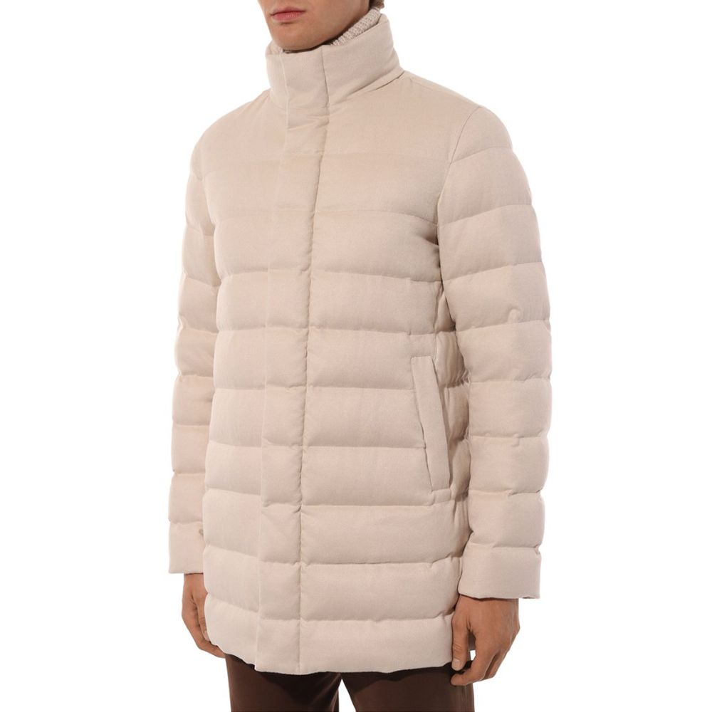 Herno Beige Silk Jacket Herno