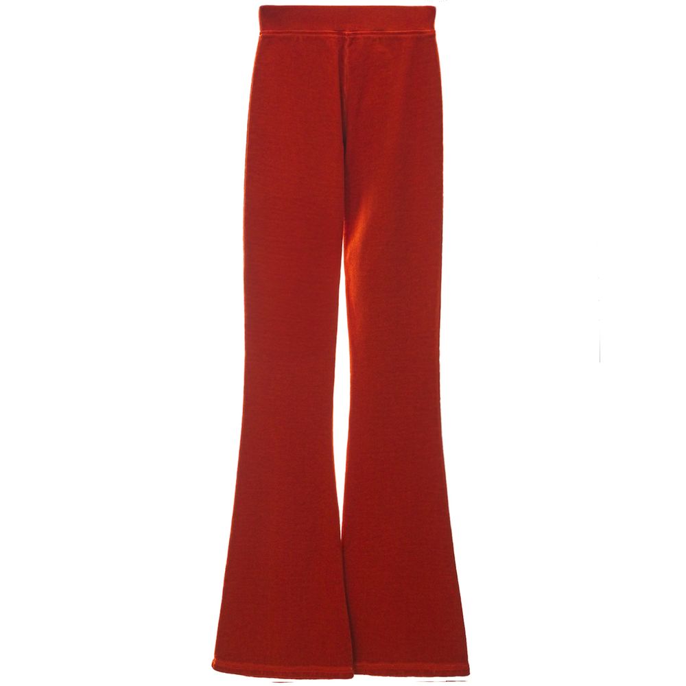 Dsquared² Red Cotton Flared Pant Dsquared²