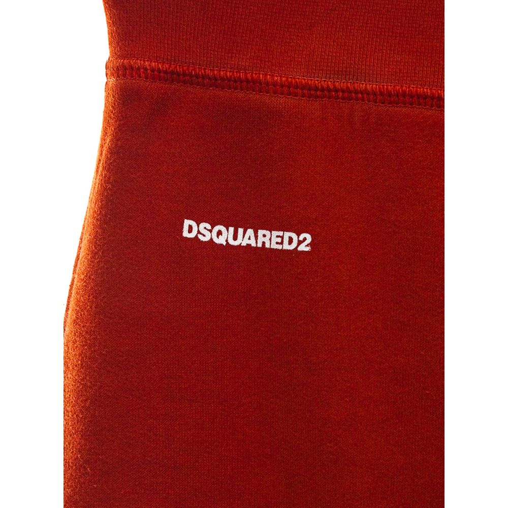 Dsquared² Red Cotton Flared Pant Dsquared²