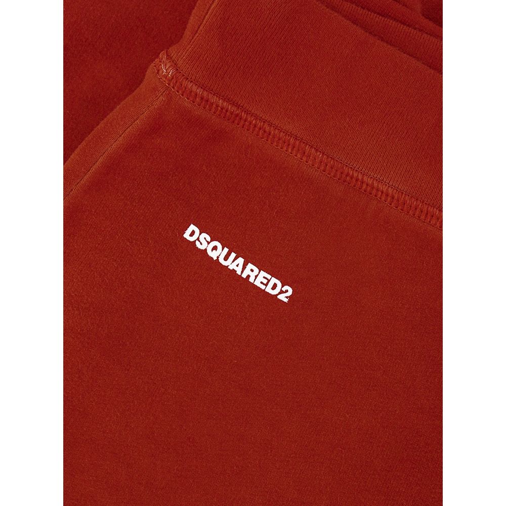 Dsquared² Red Cotton Flared Pant Dsquared²
