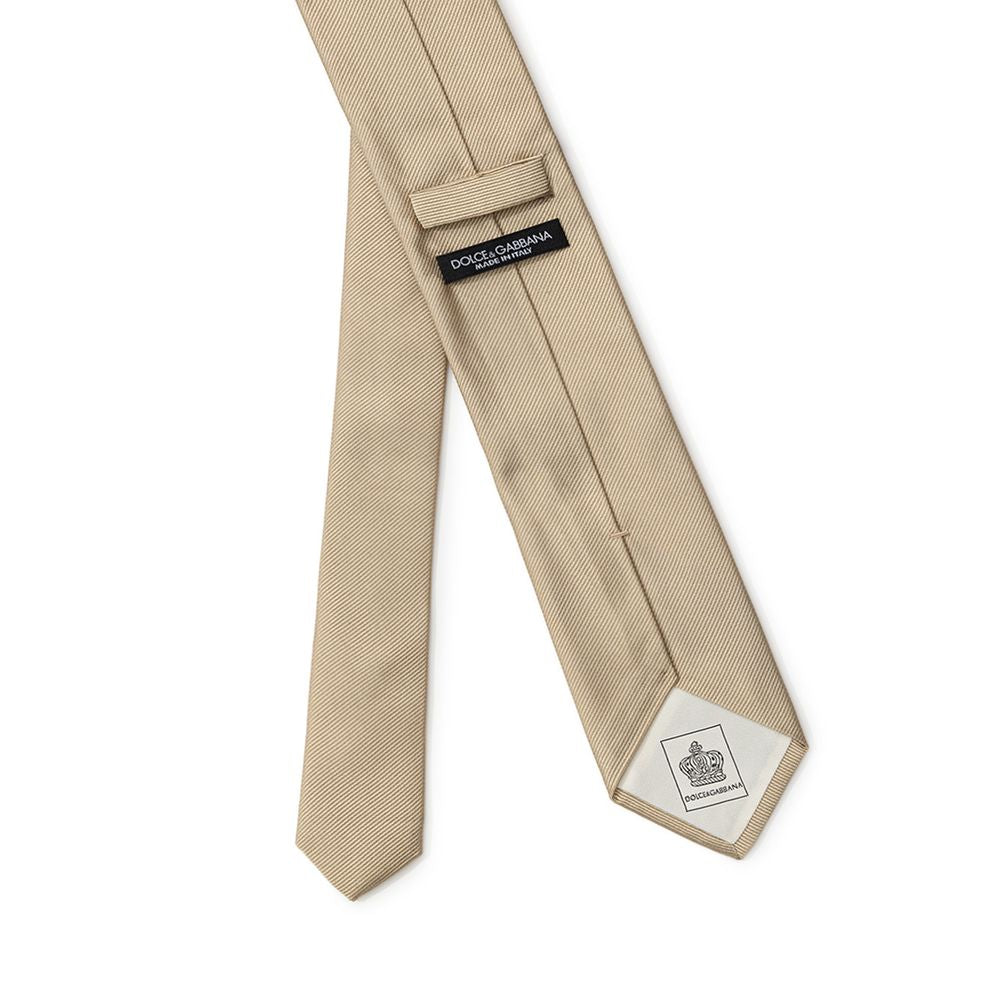 Dolce & Gabbana Gold Silk Ties & Bowty Dolce & Gabbana