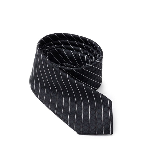 Dolce & Gabbana Black Polyester Ties & Bowty Dolce & Gabbana