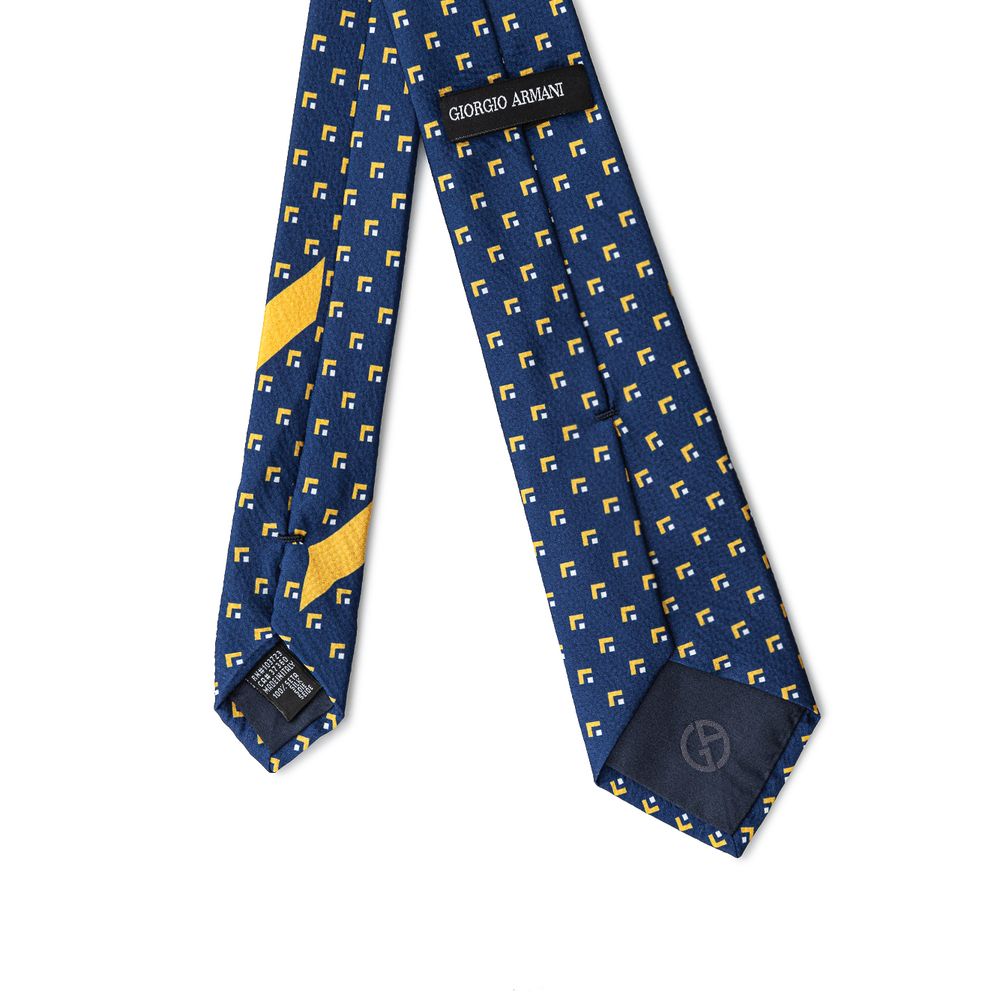 Giorgio Armani Blue Silk Ties & Bowty Giorgio Armani