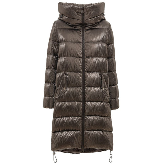 Herno Silver Viscose Jackets & Coat Herno