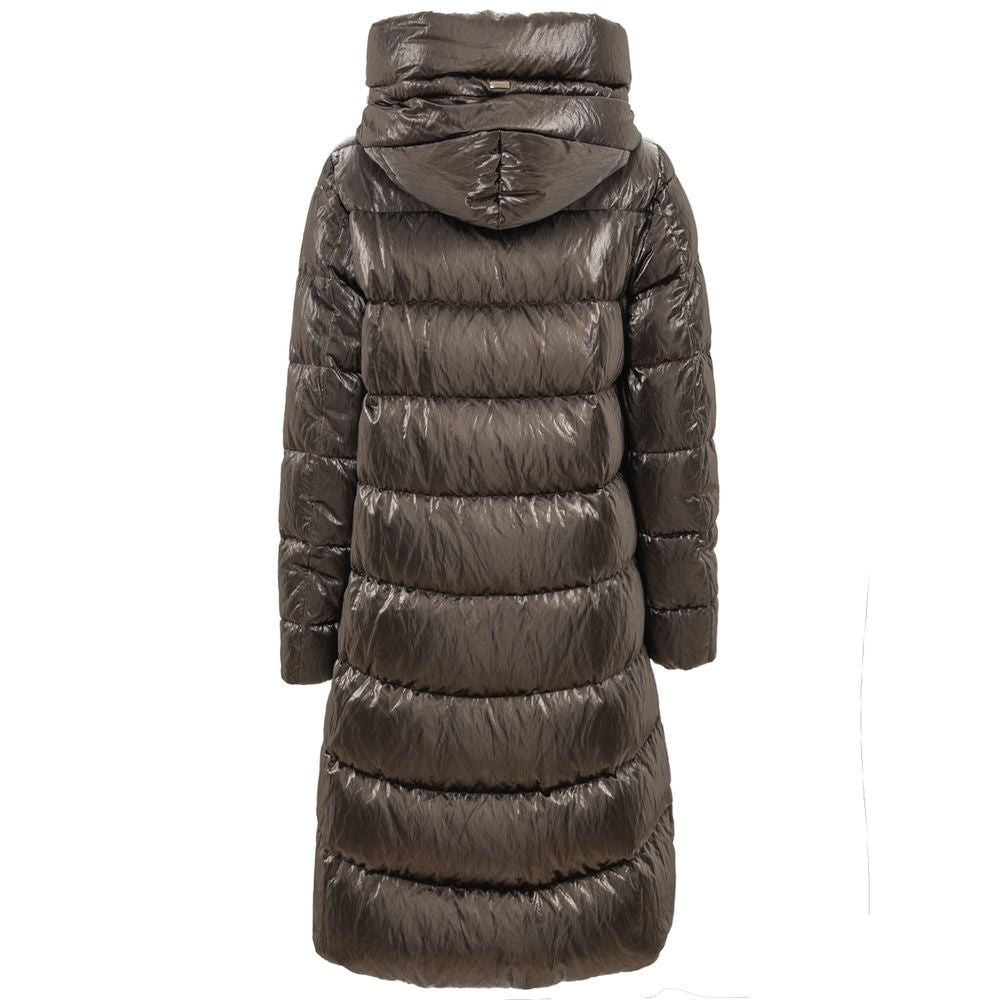 Herno Silver Viscose Jackets & Coat Herno