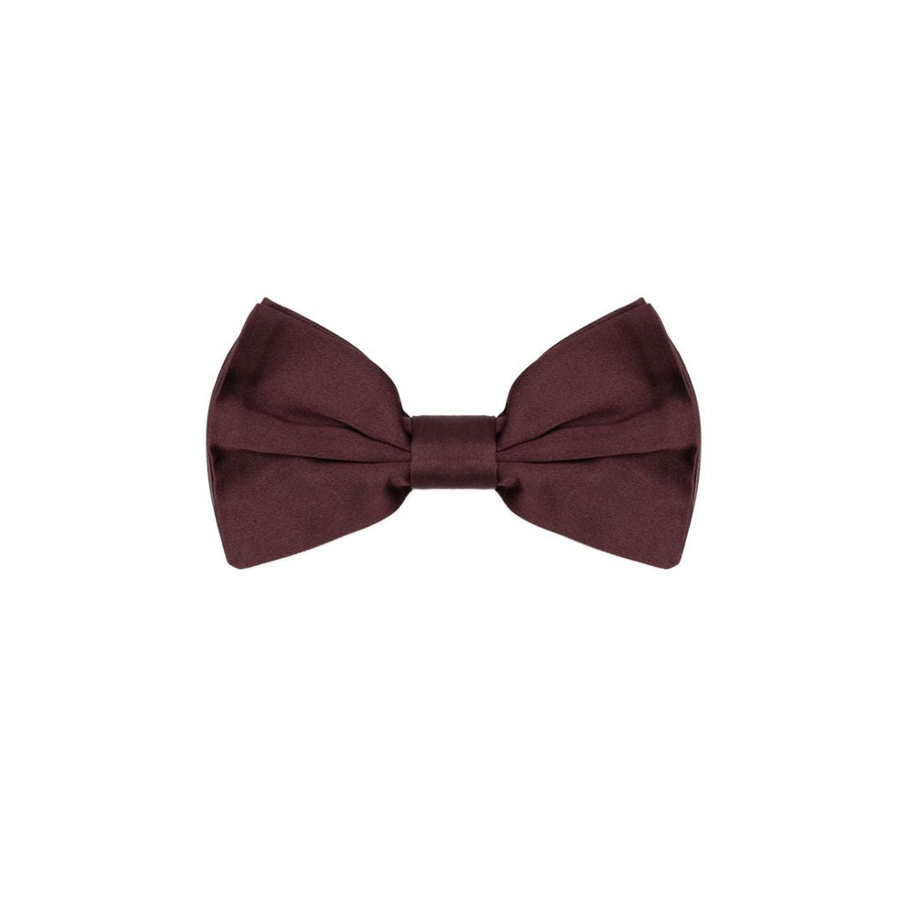 Dolce & Gabbana Burgundy Silk Bowty Dolce & Gabbana