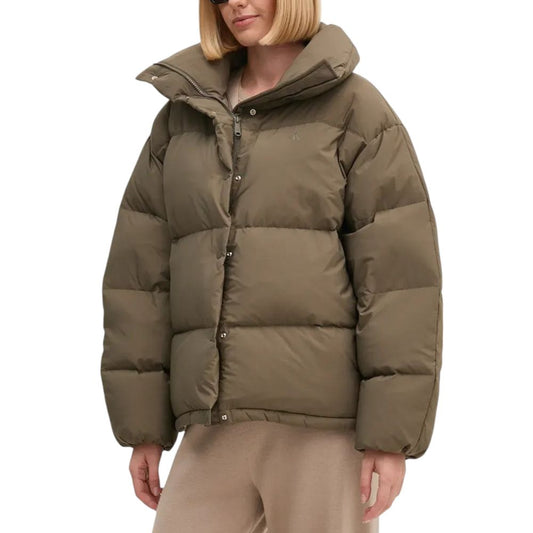 Calvin Klein Jeans Gray Polyester Jackets & Coat Calvin Klein Jeans