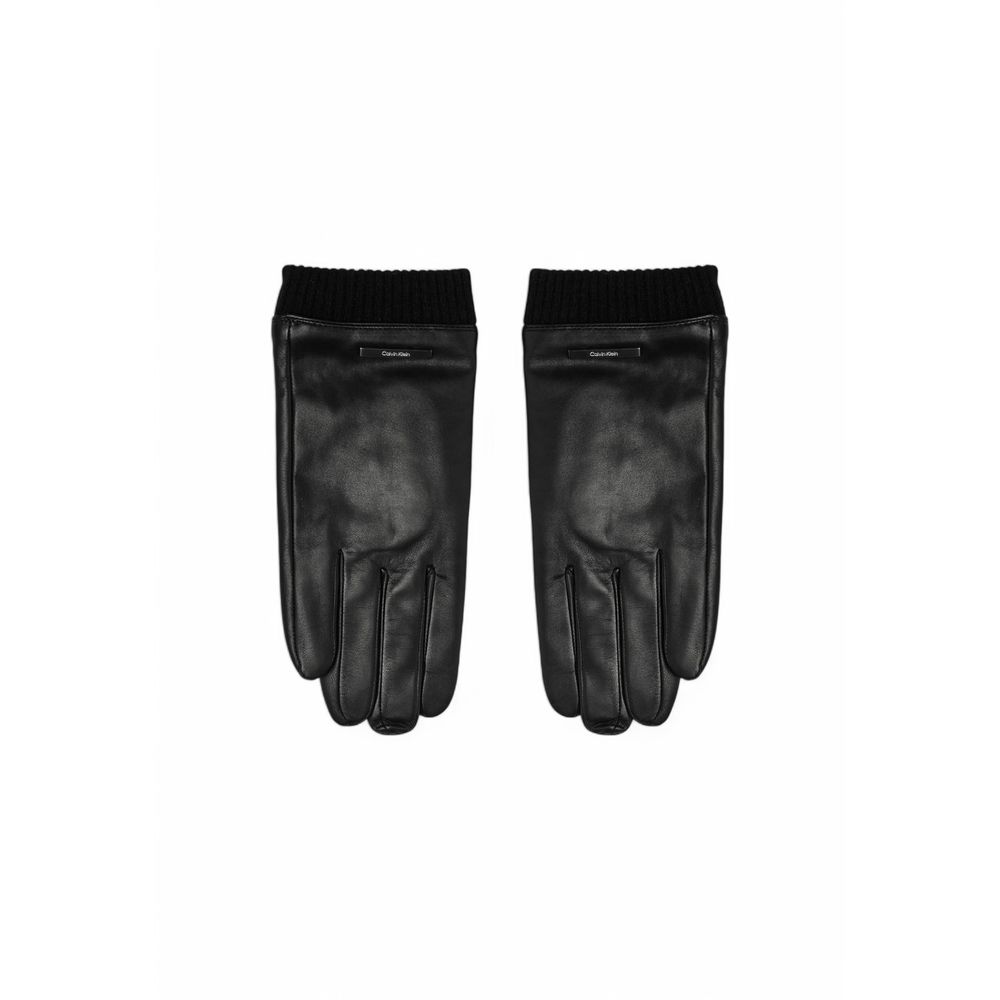 Calvin Klein Black Leather Glove Calvin Klein