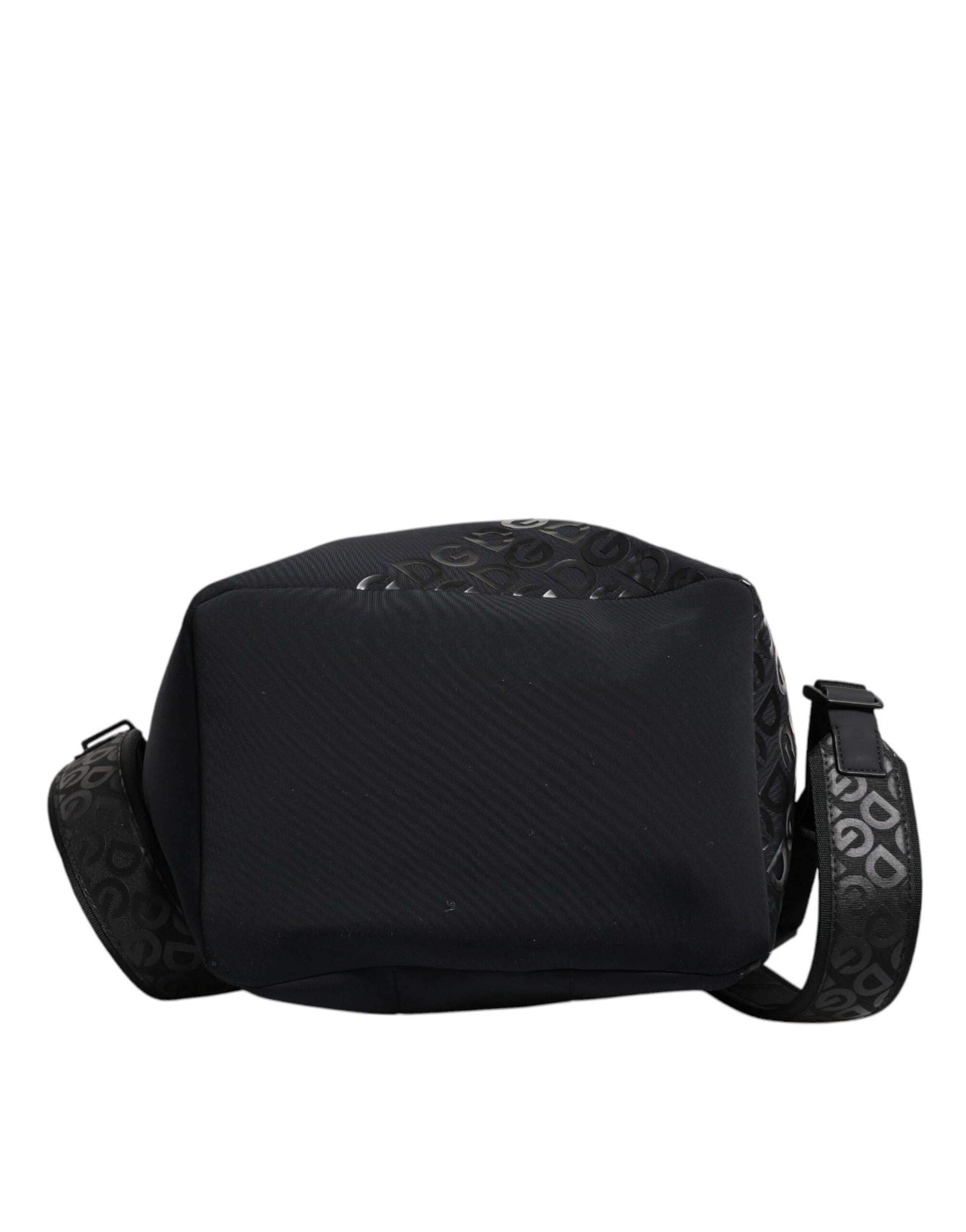 Dolce & Gabbana Black Neoprene Nylon DG Logo School Backpack Bag Dolce & Gabbana