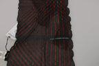 Dolce & Gabbana Black Red Viscose Foulard Branded Scarf - Eljoys Fashion 