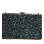 Dolce & Gabbana Black Leather Clutch Evening Crossbody Bag
