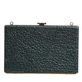 Dolce & Gabbana Black Leather Clutch Evening Crossbody Bag