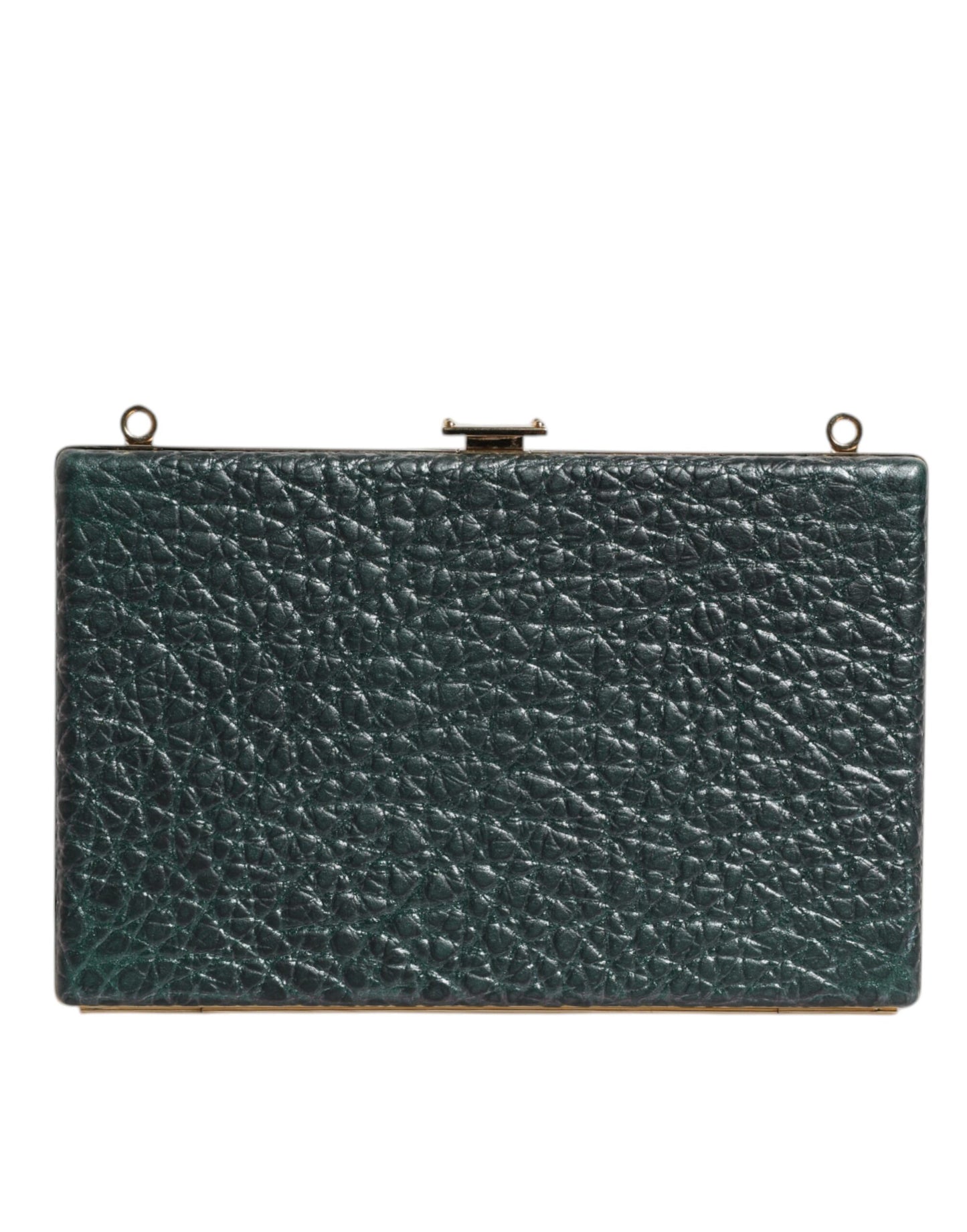 Dolce & Gabbana Black Leather Clutch Evening Crossbody Bag Dolce & Gabbana
