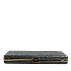 Dolce & Gabbana Black Leather Clutch Evening Crossbody Bag