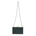 Dolce & Gabbana Black Leather Clutch Evening Crossbody Bag